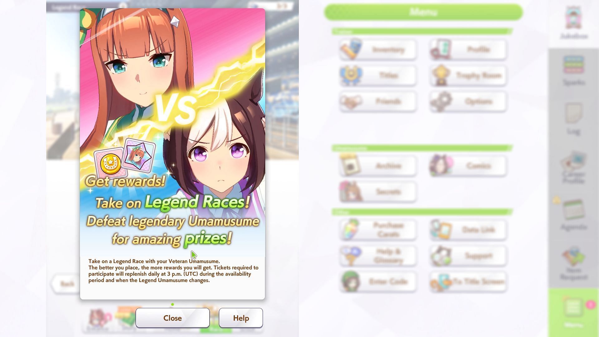 Umamusume: Pretty Derby Legends Race helps you get Star Points (Image via Cygames)